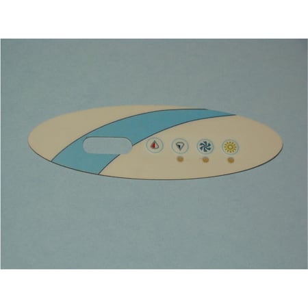 Lmi Roto 5 in. Spaside Overlay Dreammaker VL240 4-Button, Up-Down-Jets-Light for Heat Jacket Systems 407016